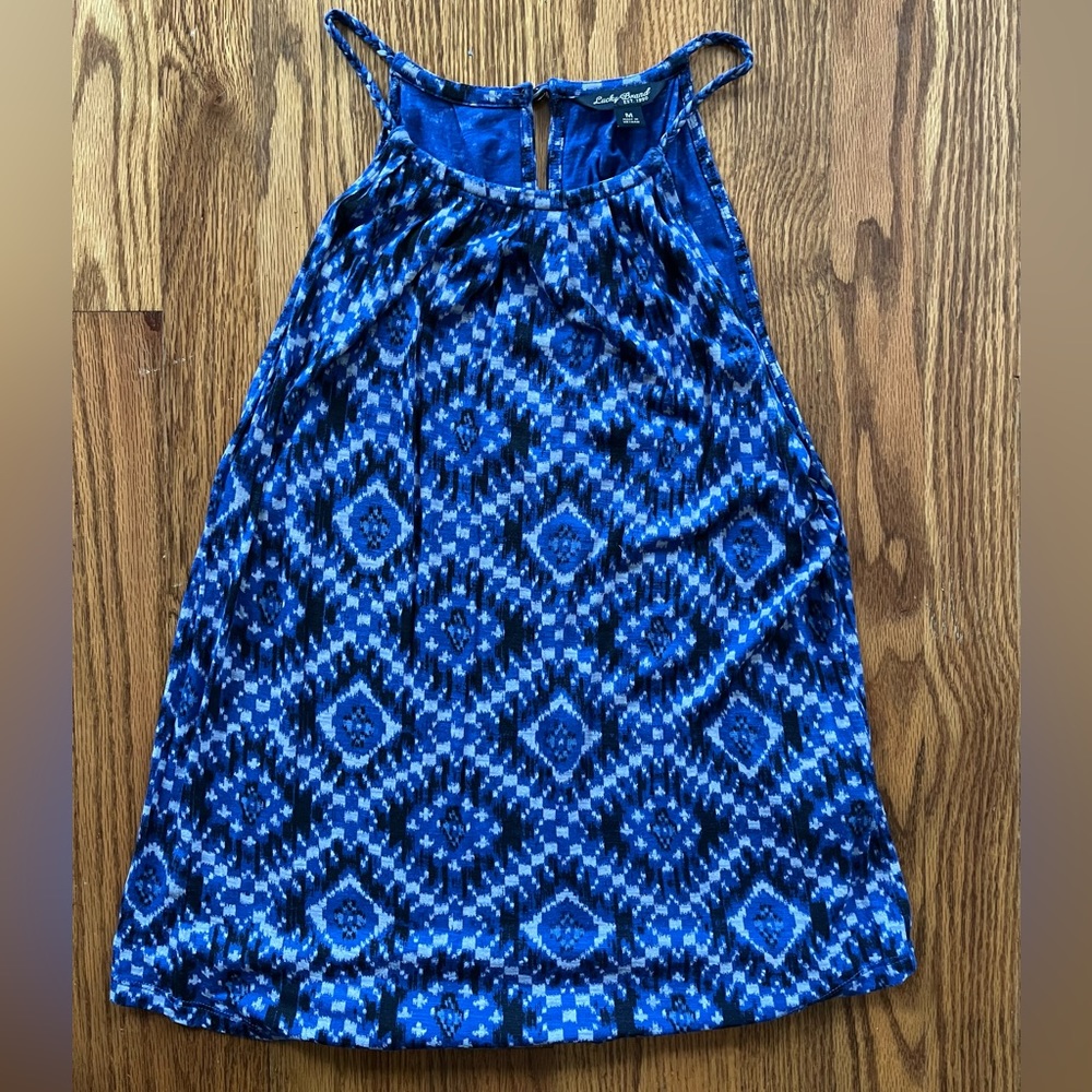 Lucky Brand Halter Spaghetti Strap Tank Top